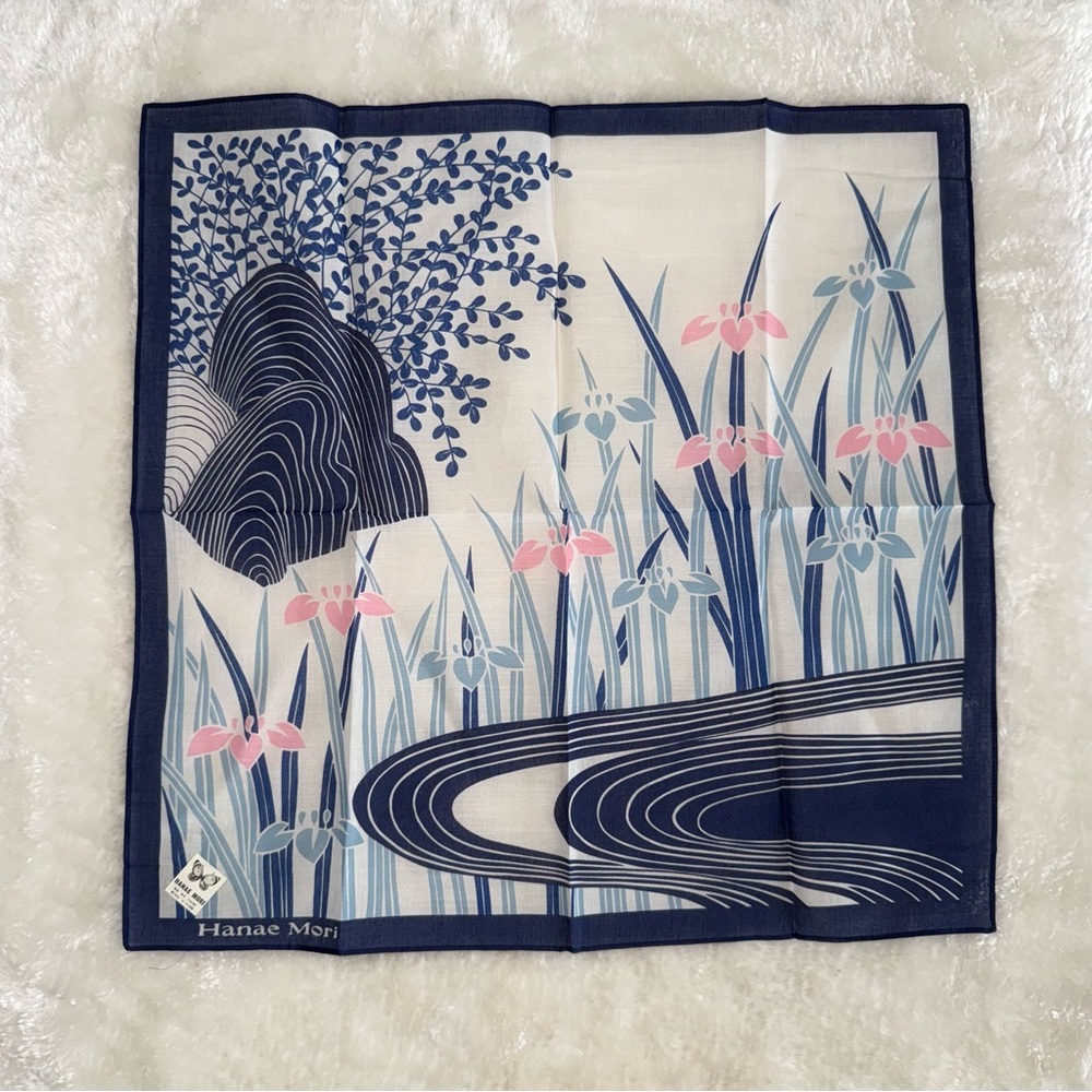 Hanae Mori Floral Handkerchief